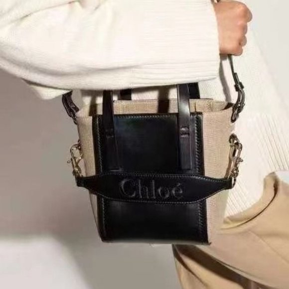 Chloe Sense Panelled Small Tote Bag - Picture 1 of 6